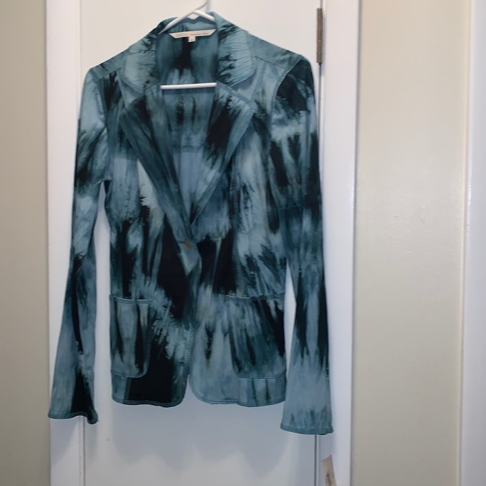 Rachel Roy womens tie dye blazer size 10 NWT